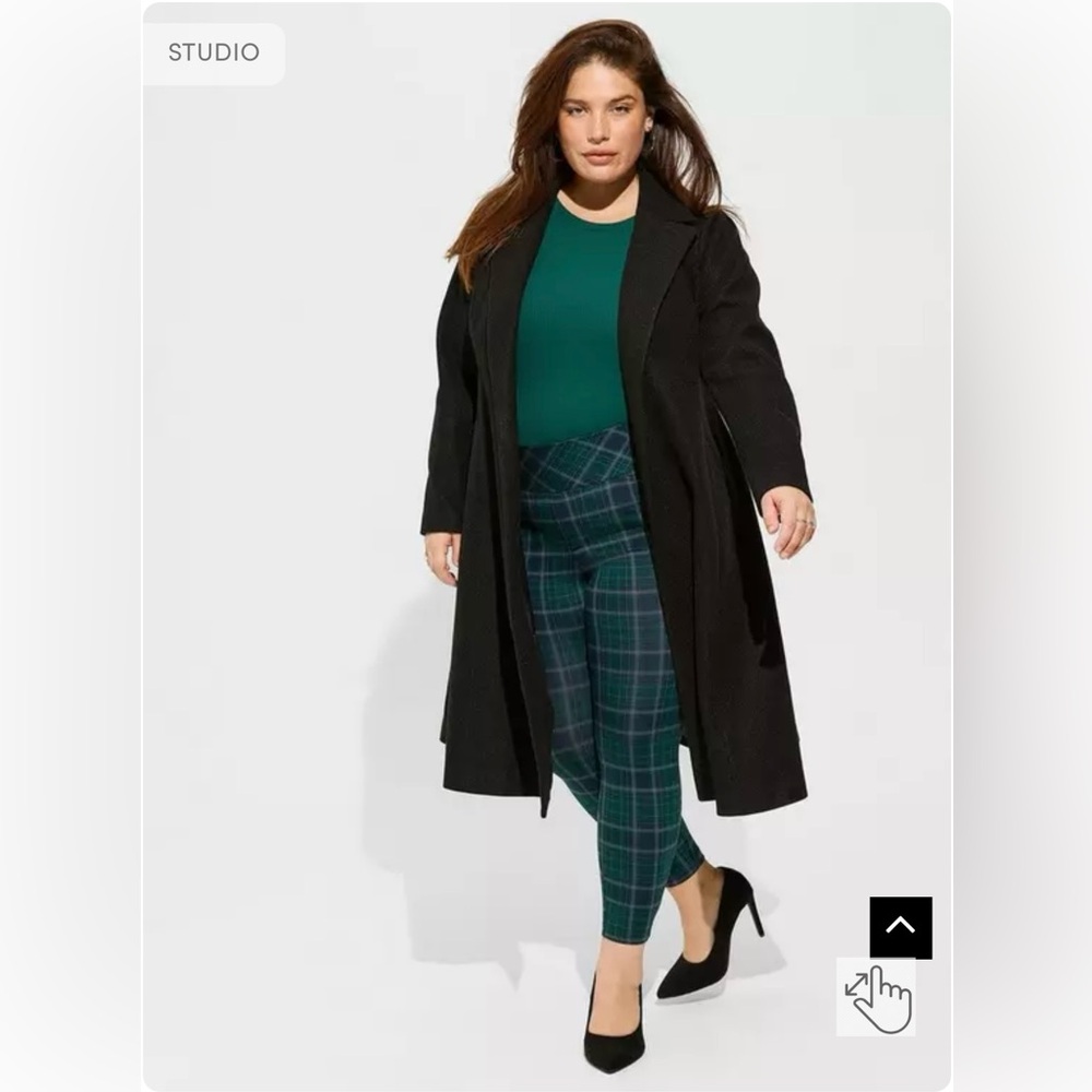 Torrid Plaid Pull-On Pixie Pant - Picture 2 of 5